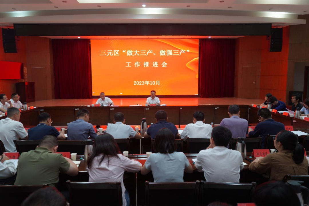 三元区召开“做大三产、做强三产”工作现场推进会